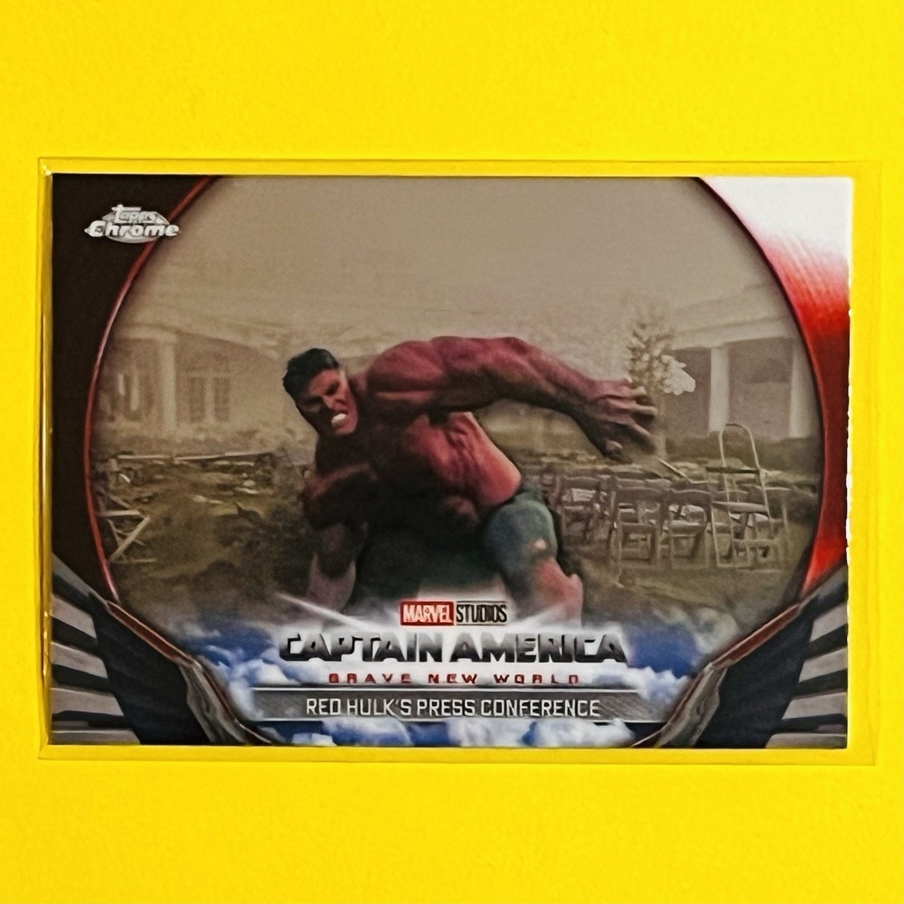 2025 Topps Chrome Marvel Studios Red Hulk's Press Conference #BNW-22‎
